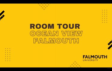 A title slide reads "Room Tour Ocean View Falmouth"